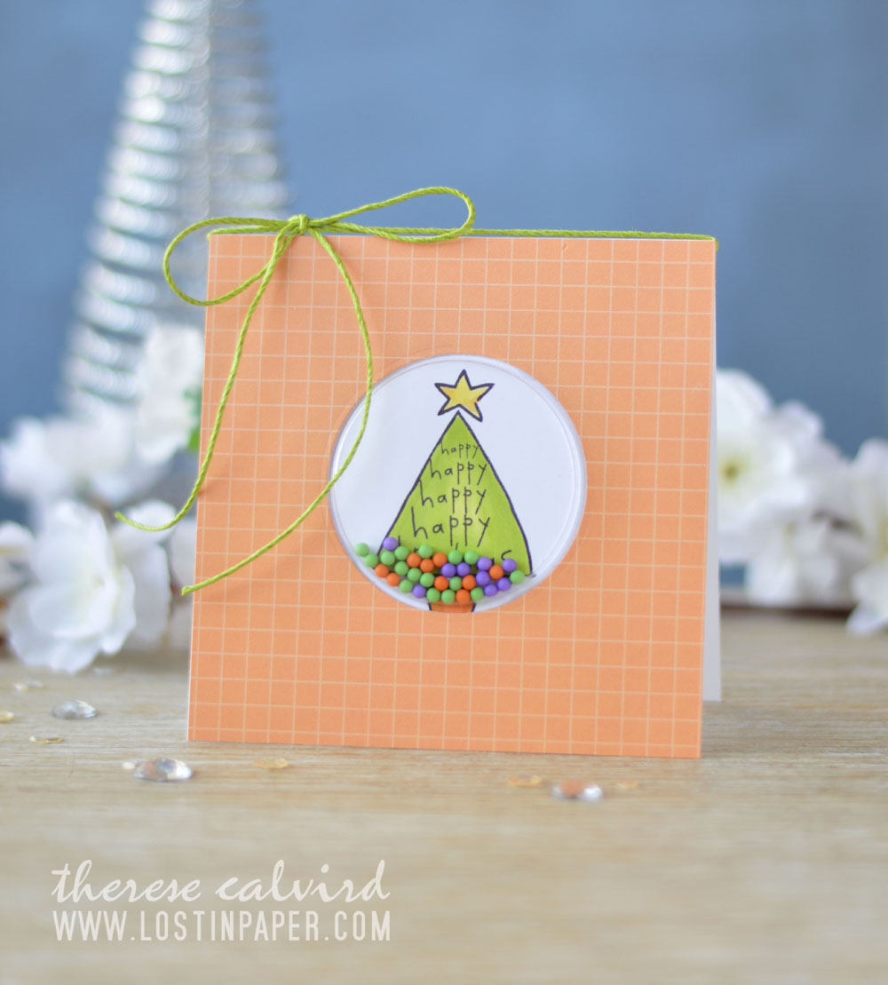 Lostinpaper - AnnaBelle Stamps - Chirstmas Shaker (card video)