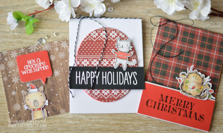 Lostinpaper - Same But Different Christmas Card Series 2017 - The Cats of Christmas 1
