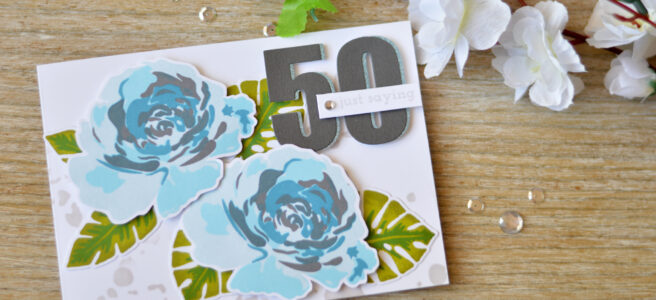 Altenew - Floral Fantasy - Bold Numerals - Parrot Paradise - Lositnpaper (card video) 1 copy
