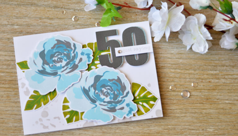 Altenew - Floral Fantasy - Bold Numerals - Parrot Paradise - Lositnpaper (card video) 1 copy
