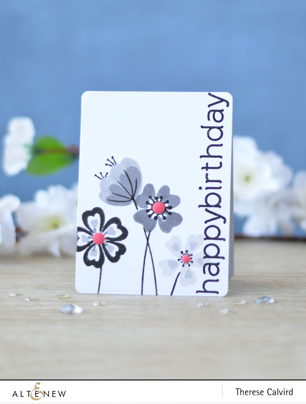Altenew - Heart Flowers - Birthday Builder - Lostinpaper (card) 1 copy