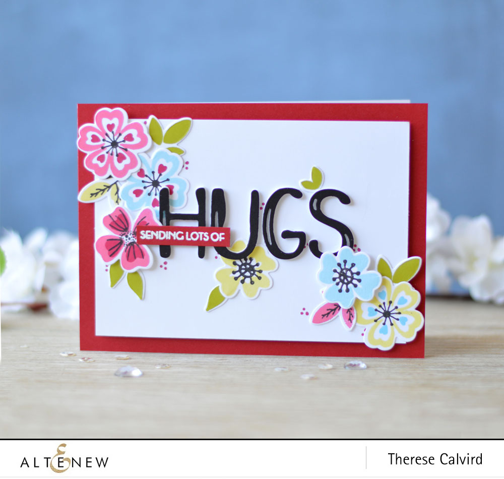 Altenew - Heart Flowers - Brush Alpha Die - Lostinpaper (card video) 1 copy