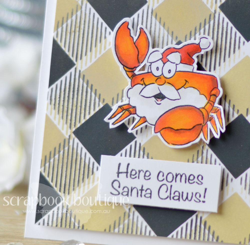 Lostinpaper - Art Impressions - Tropical Christmas - Echo Park - Plaid Stencil (card video) - Copy