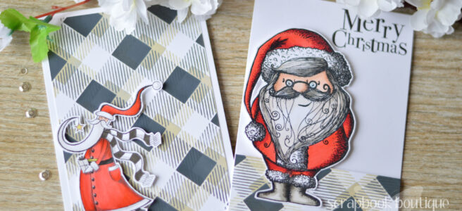 Lostinpaper - Same But Different Christmas Card Series 2017 - One Stencil Masculine Designs (card video) 1