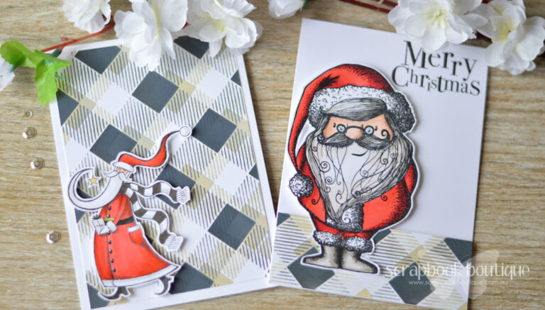 Lostinpaper - Same But Different Christmas Card Series 2017 - One Stencil Masculine Designs (card video) 1