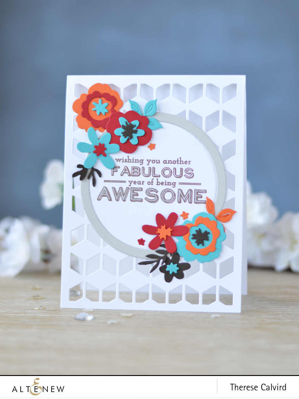Altenew - Cube Cover Die - Create a Wreath Die - Birrthday Bash - Lostinpaper (card) 1 copy