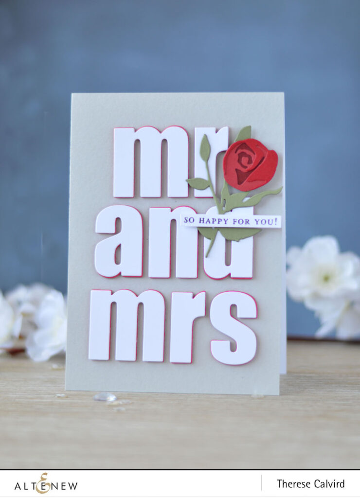 Video : Altenew Rose Flurries 3D Die Wedding Card!