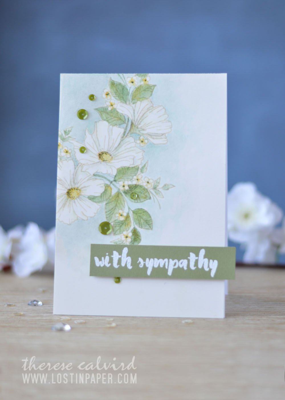 Lostinpaper - Colour with U - Stamplorations - Blossom Spray 2 (card video) 1