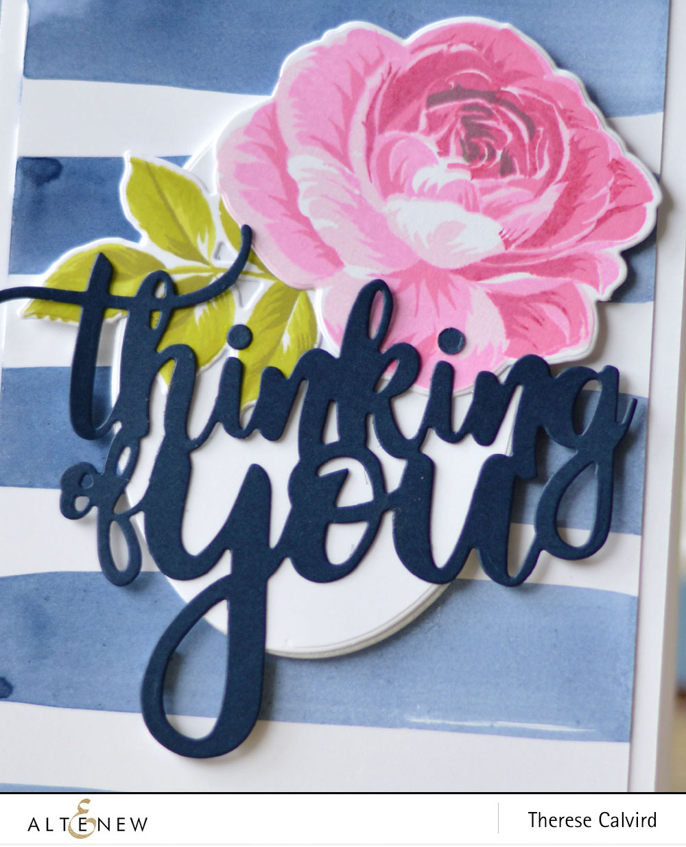 Altenew - BAF Rose - Thinking of You - Create a Wreath - Therese (card) 1 copy