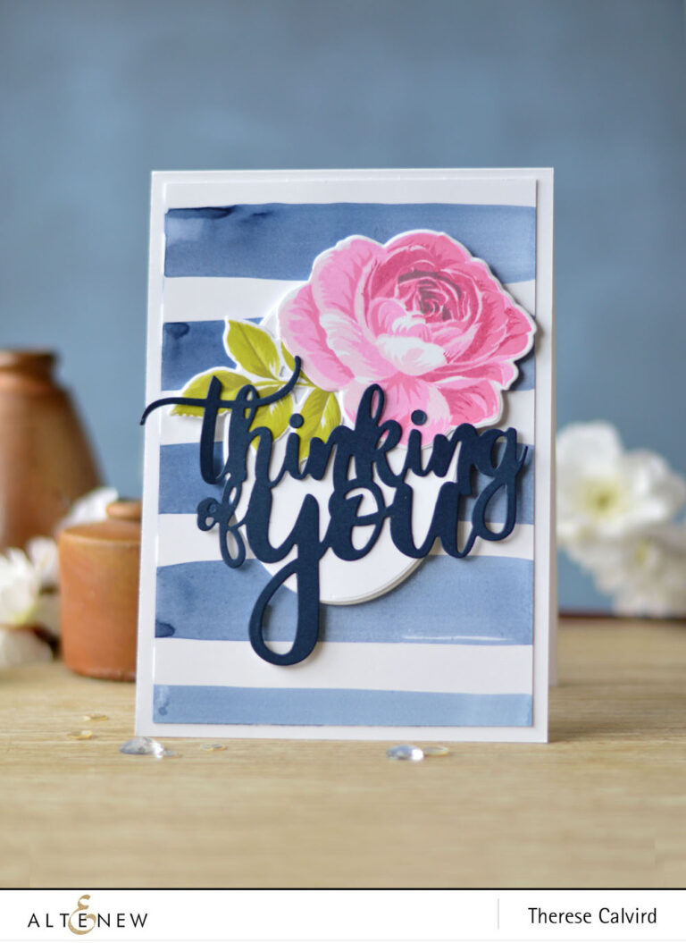 Altenew - BAF Rose - Thinking of You - Create a Wreath - Therese (card) 1 copy
