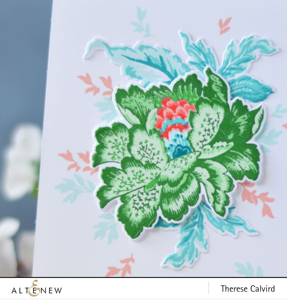 Altenew - Ornamental Flower - Adore You - Therese Calvird (card) 1 copy