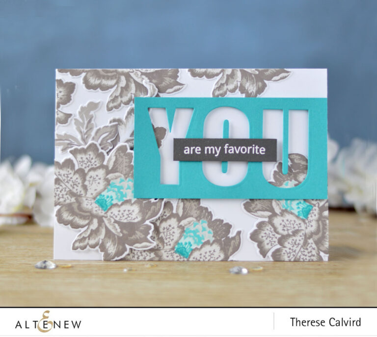 Altenew - Ornamental Flower - Caps Bold Alpha Die - Therese Calvird (card) 2 copy