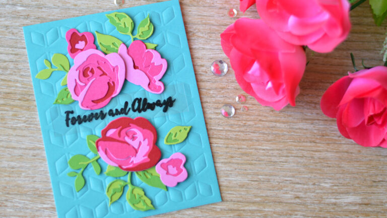Altenew - Rose Flurries 3D Die - Cube Cover Die - Therese Calvird (card video) 2 - Copy copy