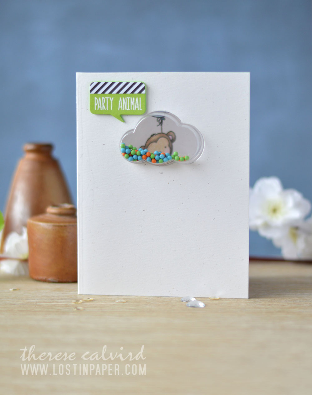 Lostinpaper - Neat & Tangled - Wild Ones - Jillibean Cloud Shaker (card video) 3
