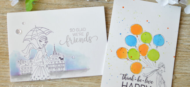 Lostinpaper - Penny Black - Gimme 5 Card Video - Spotlight colouring (1)