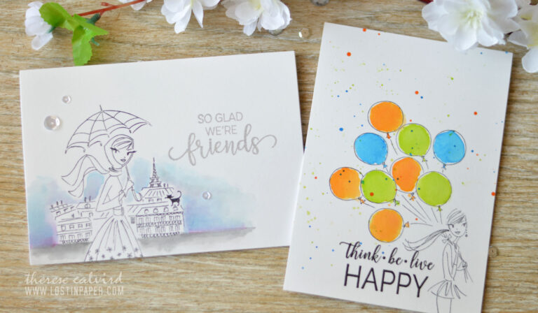 Lostinpaper - Penny Black - Gimme 5 Card Video - Spotlight colouring (1)