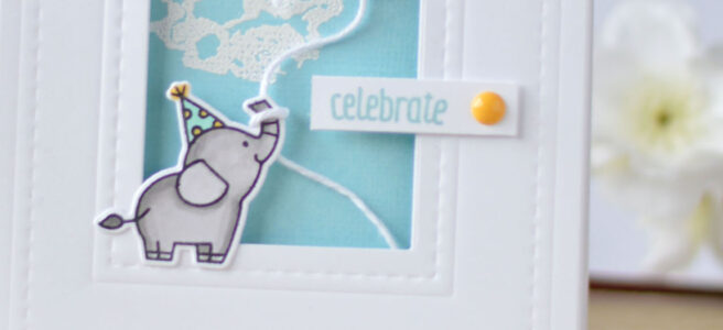 Lostinpaper - Waffle Flower - Rectangle Frame Card (card video)