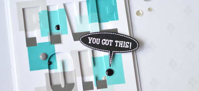 Altenew - Building Blocks - Speech Bubbles - Caps Bold Alpha - Therese Calvird (card video) 2 copy