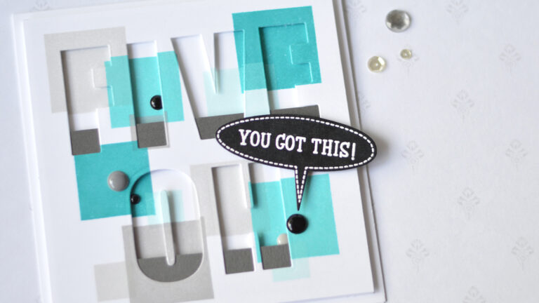 Altenew - Building Blocks - Speech Bubbles - Caps Bold Alpha - Therese Calvird (card video) 2 copy