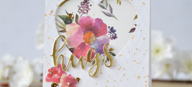 Altenew - Deco Wallpaper Stencil - Floral Flurries Washi - Therese Calvird (card) 1 copy