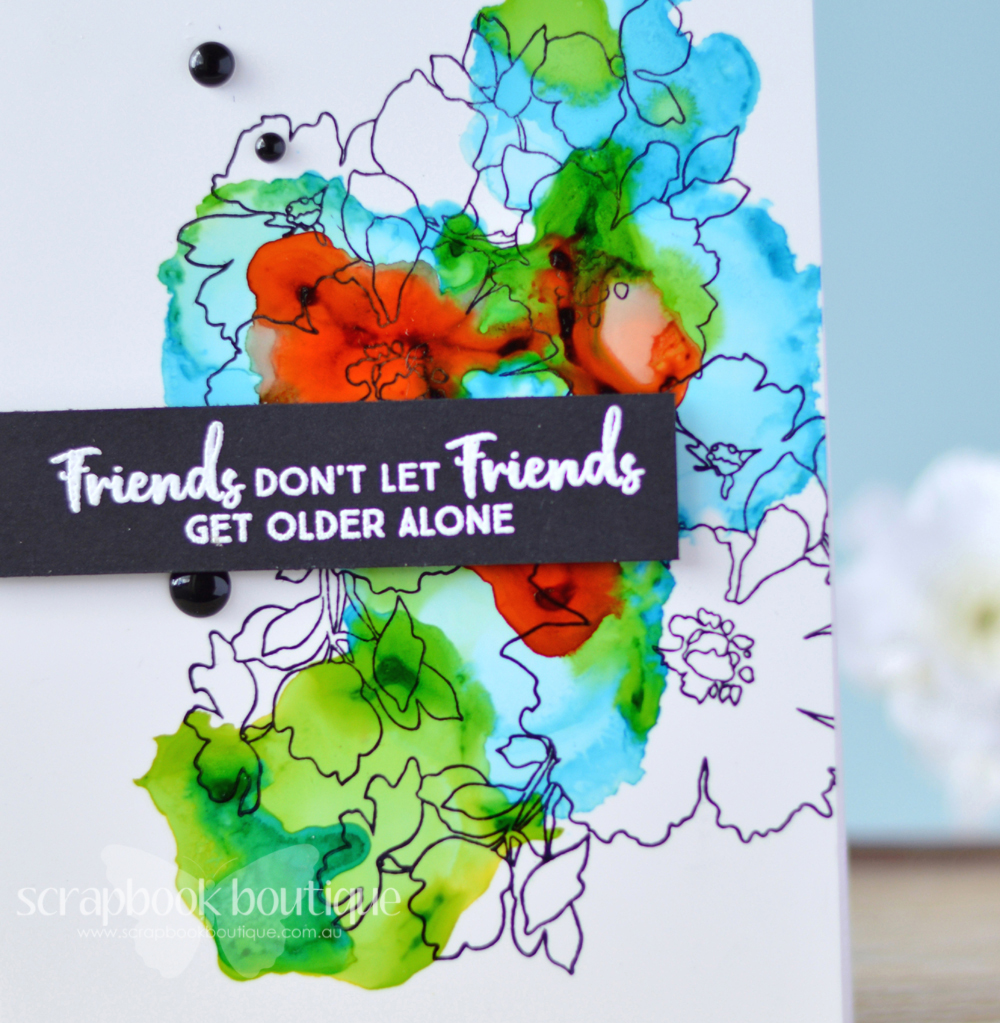 Lostinpaper - Altenew - Charmed - MFT - Anything but a basic birthday - Yupo (card video) 1