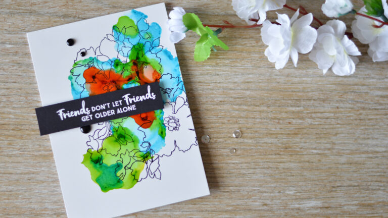 Lostinpaper - Altenew - Charmed - MFT - Anything but a basic birthday - Yupo (card video) 1