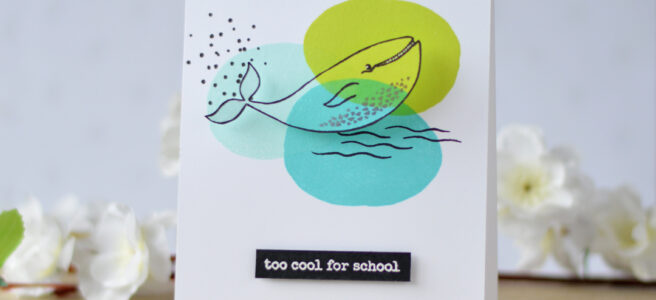 Lostinpaper - Ellen Hutson - S'Whale - Abstract Paint Strokes (card video) 1 copy