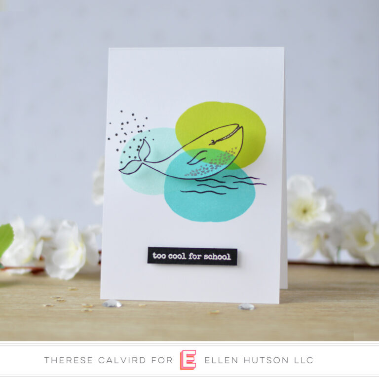 Lostinpaper - Ellen Hutson - S'Whale - Abstract Paint Strokes (card video) 1 copy