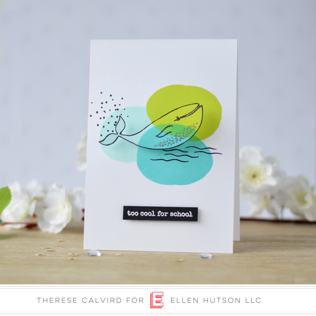 Lostinpaper - Ellen Hutson - S'Whale - Abstract Paint Strokes (card video) 1 copy