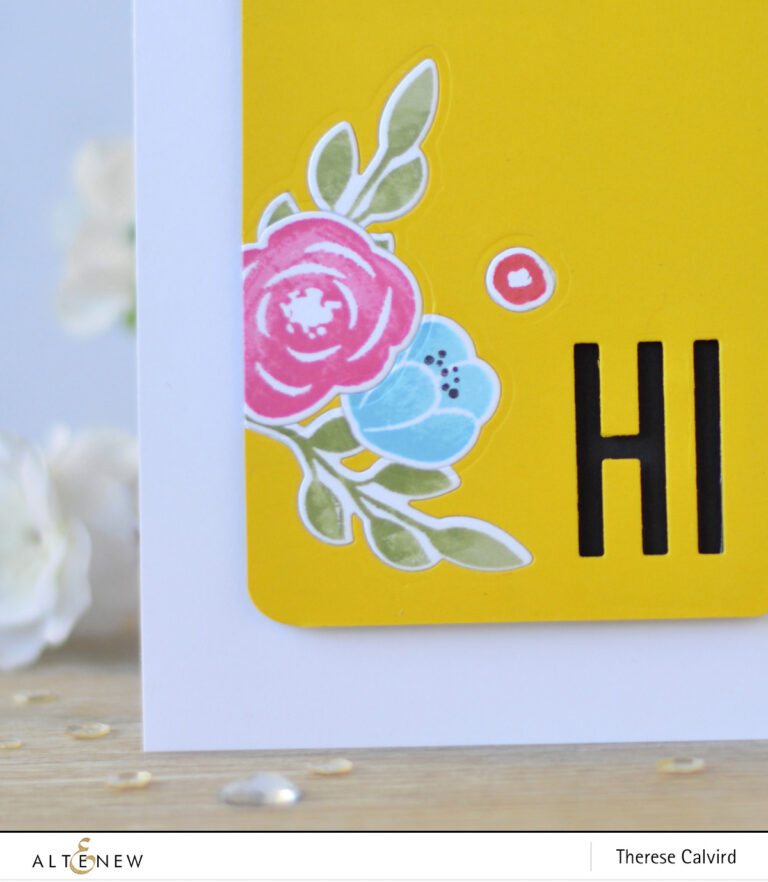 Altenew - Floral Elements - Fine Alphabet Die - Therese Calvird (card video) 1 copy