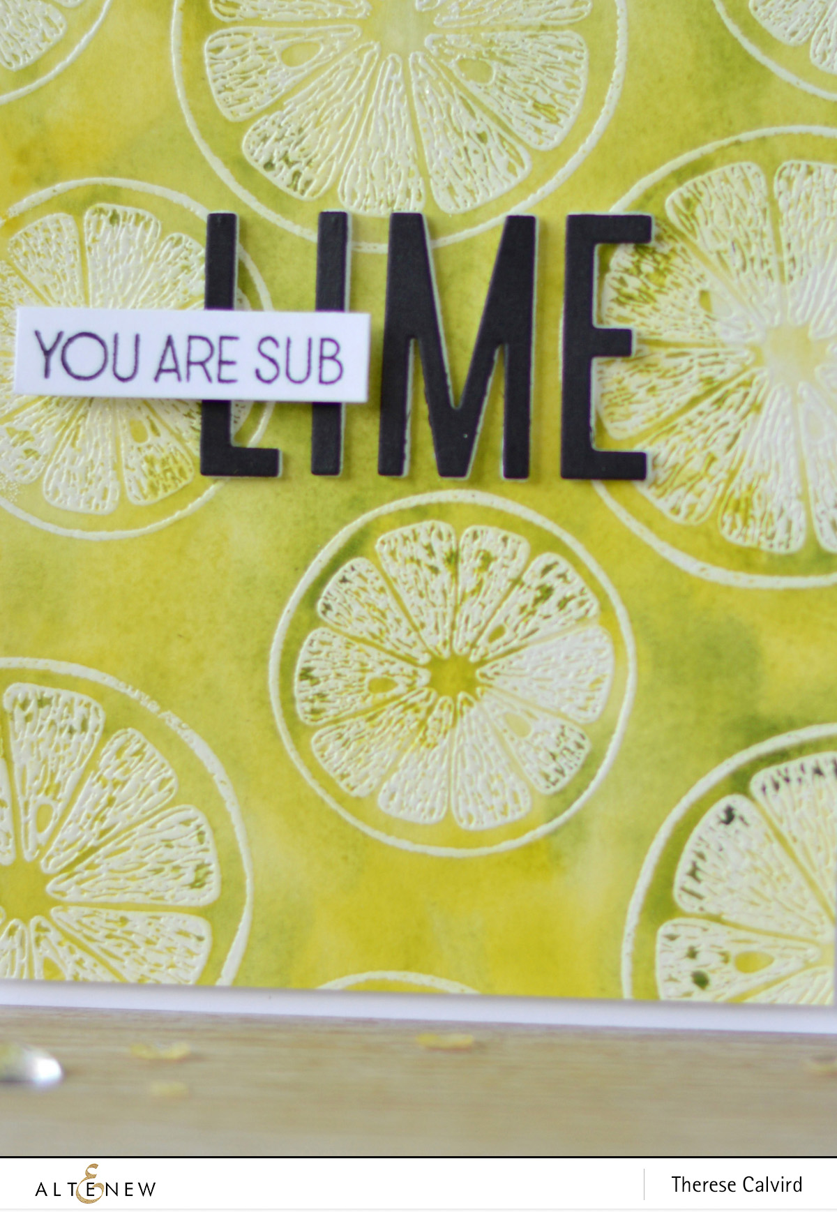 Altenew - Main Squeeze - Fine Alphabet Die - Therese Calvird (card video) 1 copy