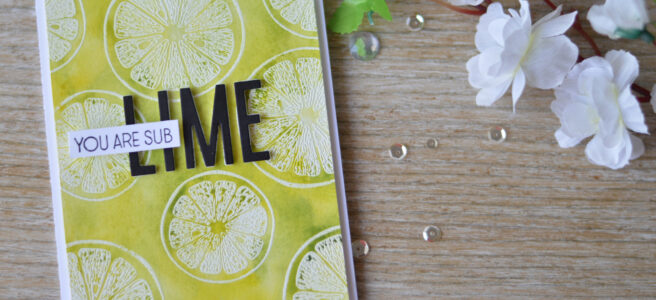 Altenew - Main Squeeze - Fine Alphabet Die - Therese Calvird (card video) 2 copy