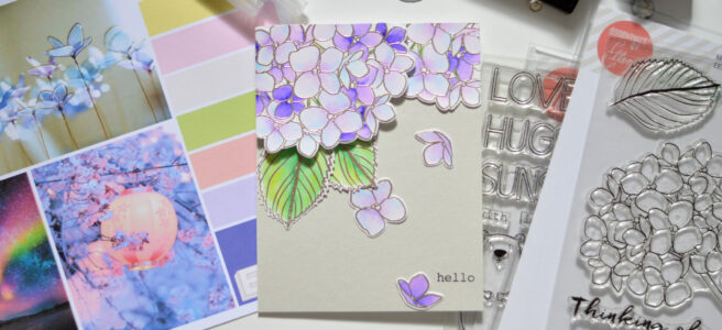 Ellen Hutson Color Trend Floral Fantasies May 2018 - Mondo Hydrangea - All Inside - Therese Calvird (card video) thumbnail - Copy - Copy