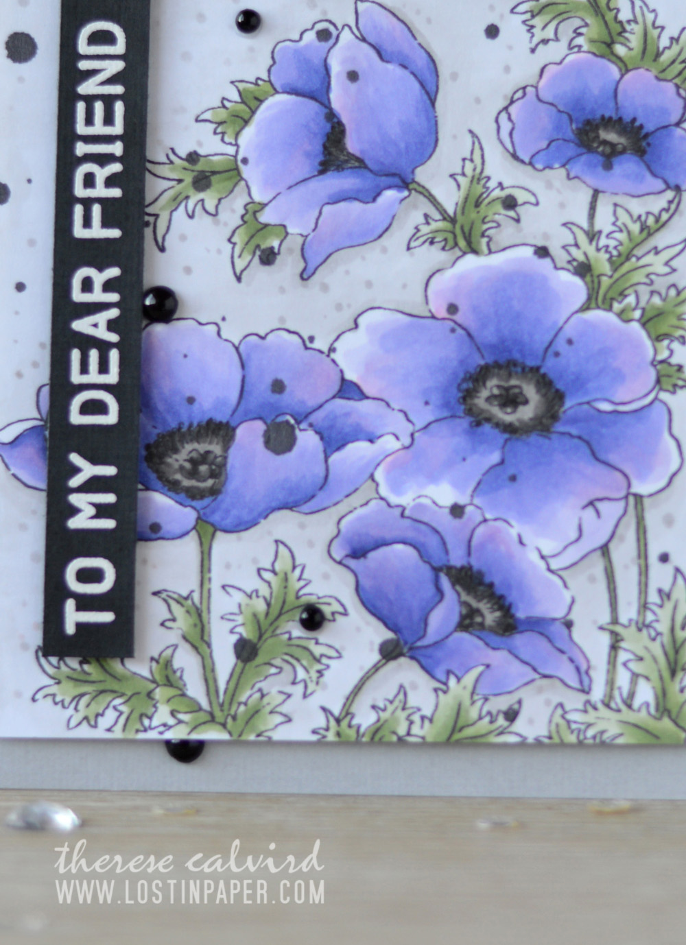 Lostinpaper - Penny Black - Poppy Gems - Altenew - Mega Greetings (card video) 1