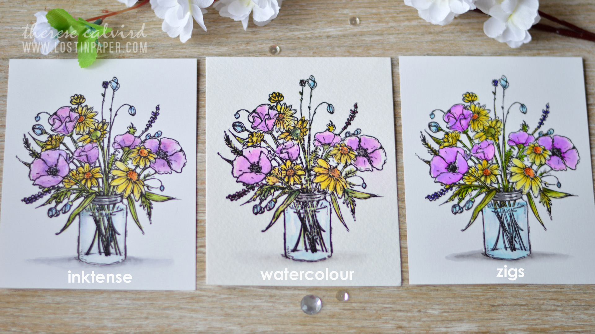 Lostinpaper - Penny Black - Vase Garden (card video) 2 copy