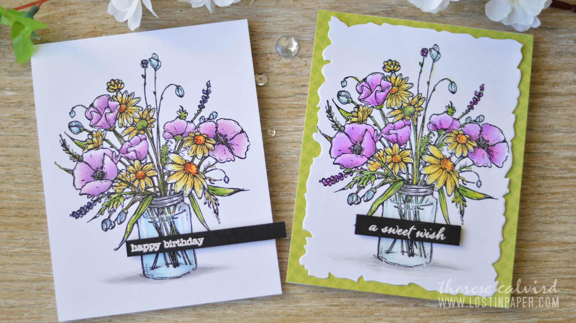 Lostinpaper - Penny Black - Vase Garden (card video) 2 copy
