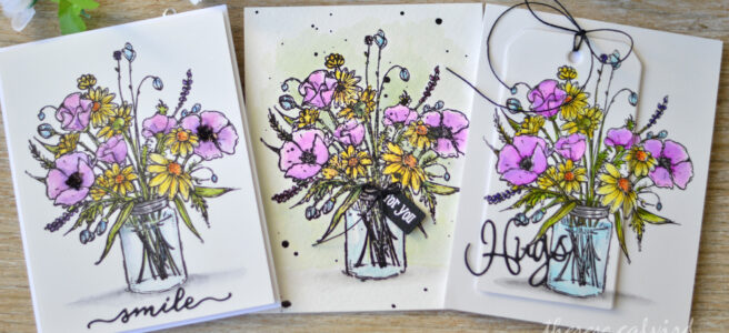 Lostinpaper - Penny Black - Vase Garden (card video) 2 copy