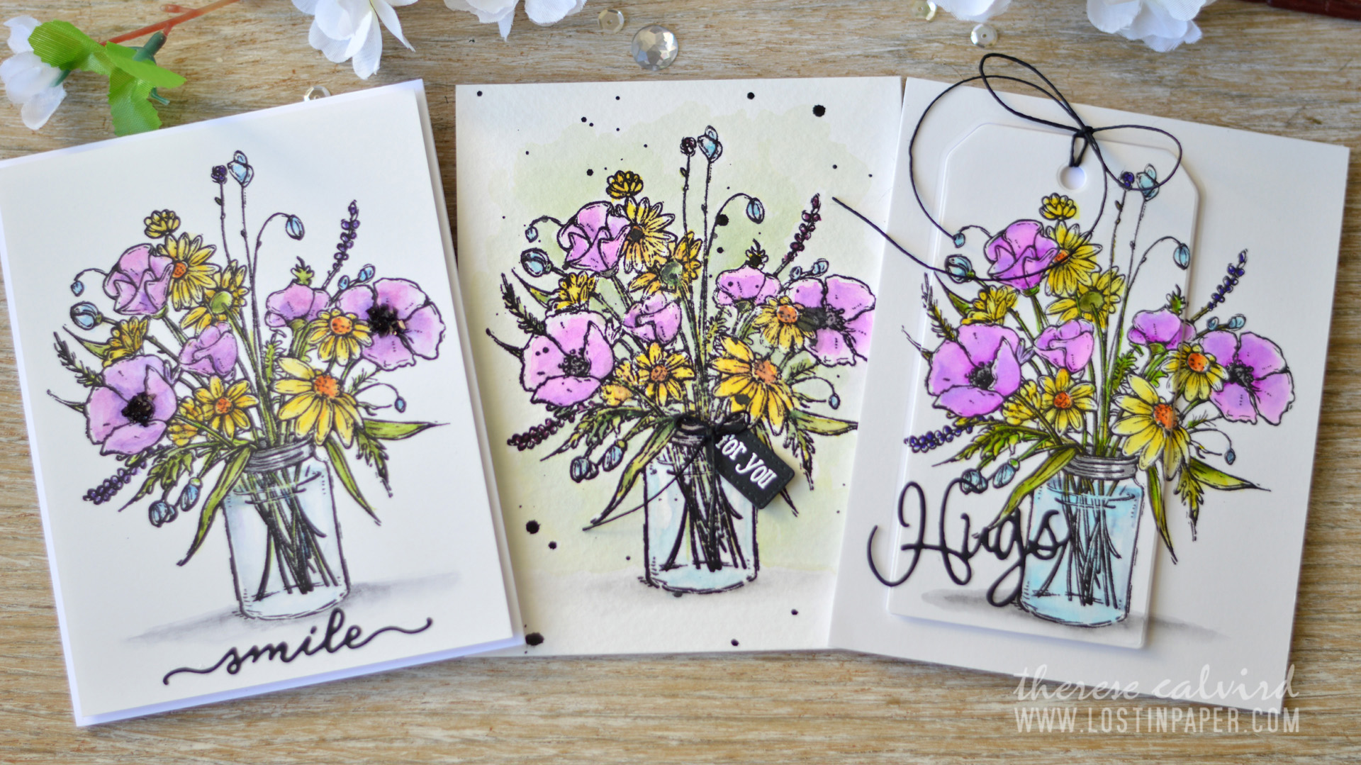 Lostinpaper - Penny Black - Vase Garden (card video) 2 copy