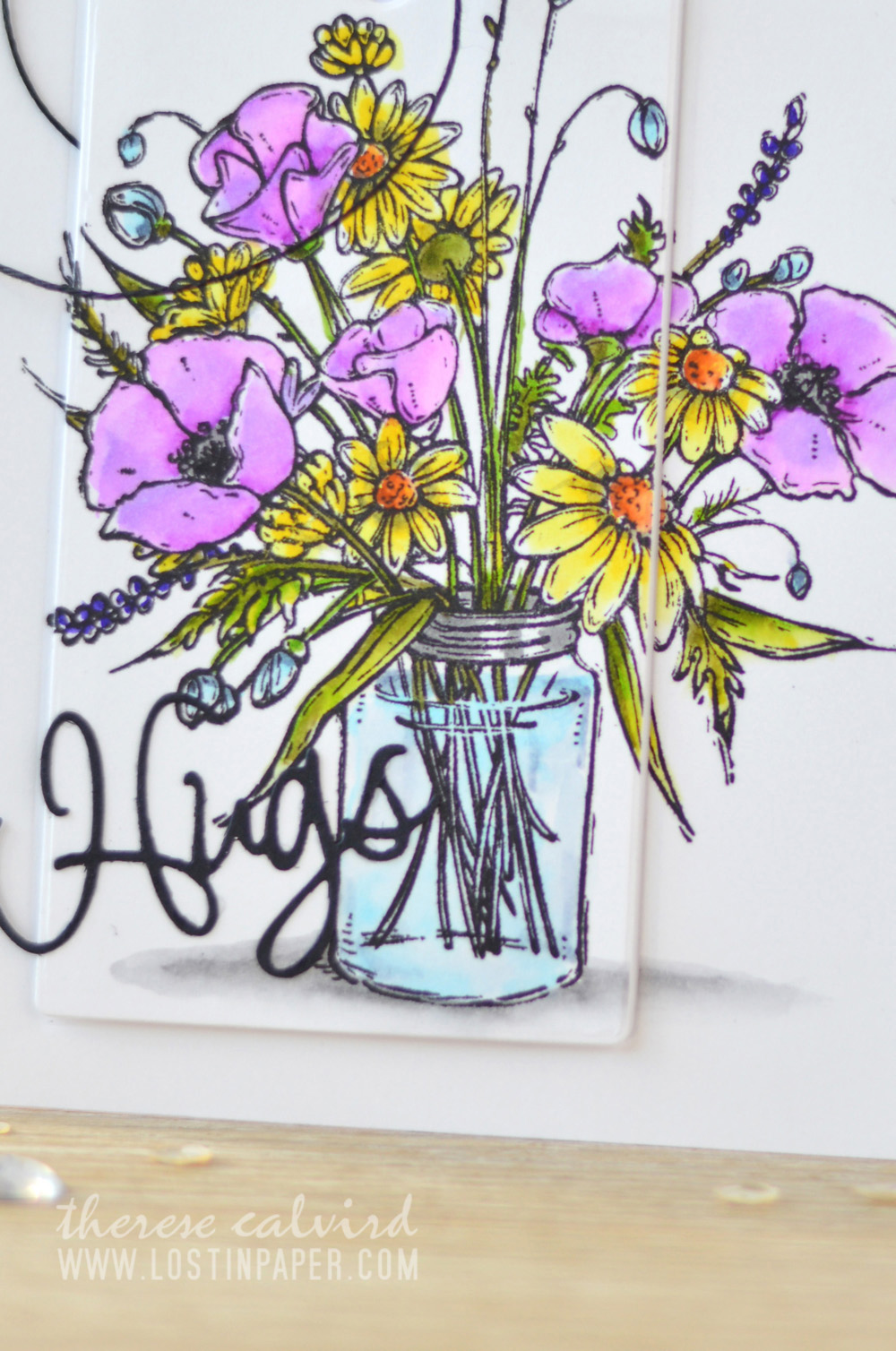 Lostinpaper - Penny Black - Vase Garden - Zigs (card video) 2