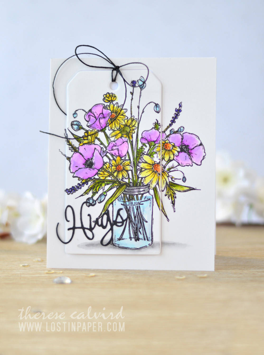 Lostinpaper - Penny Black - Vase Garden - Zigs (card video) 2