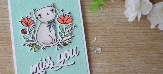 Lostinpaper - Waffle Flower - Smiling - Altenew - Miss You (card video) 1