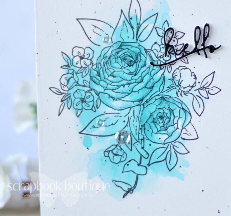 Lostinpaper - WPlus9 - Ranunculus - Altenew - Signature Word (card video) 1