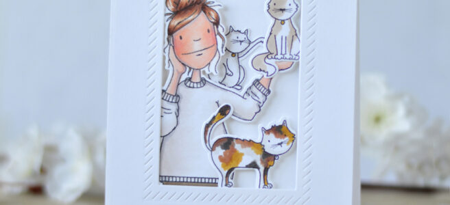 Therese Calvird - Ellen Hutson - Cat Lady, Hot Mess Lady (card video) 1 copy