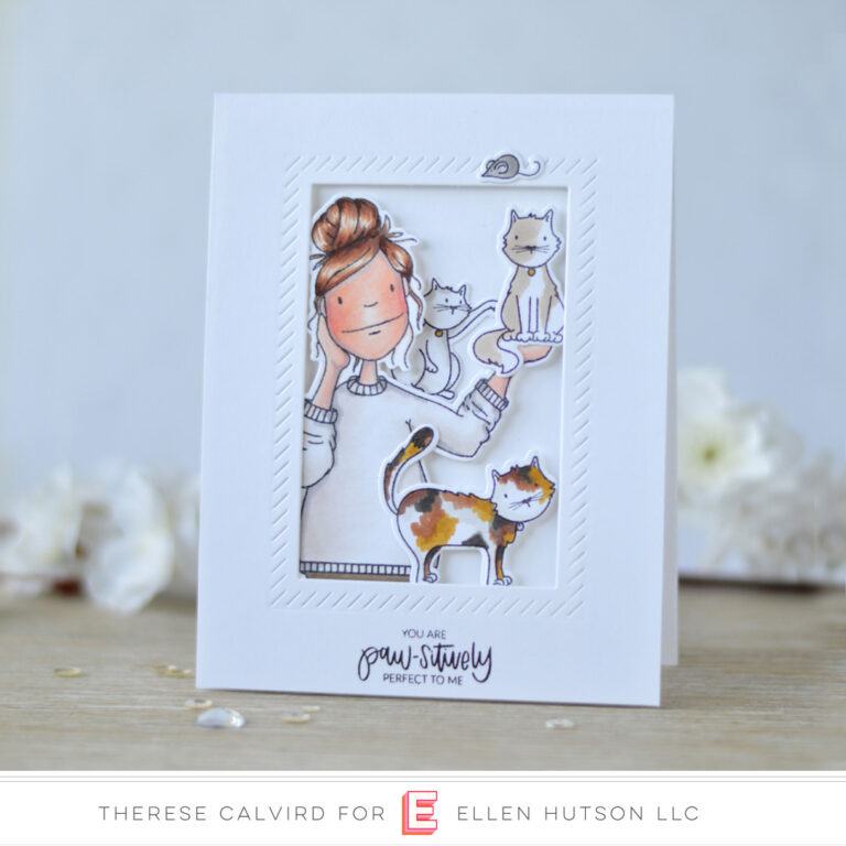 Therese Calvird - Ellen Hutson - Cat Lady, Hot Mess Lady (card video) 1 copy