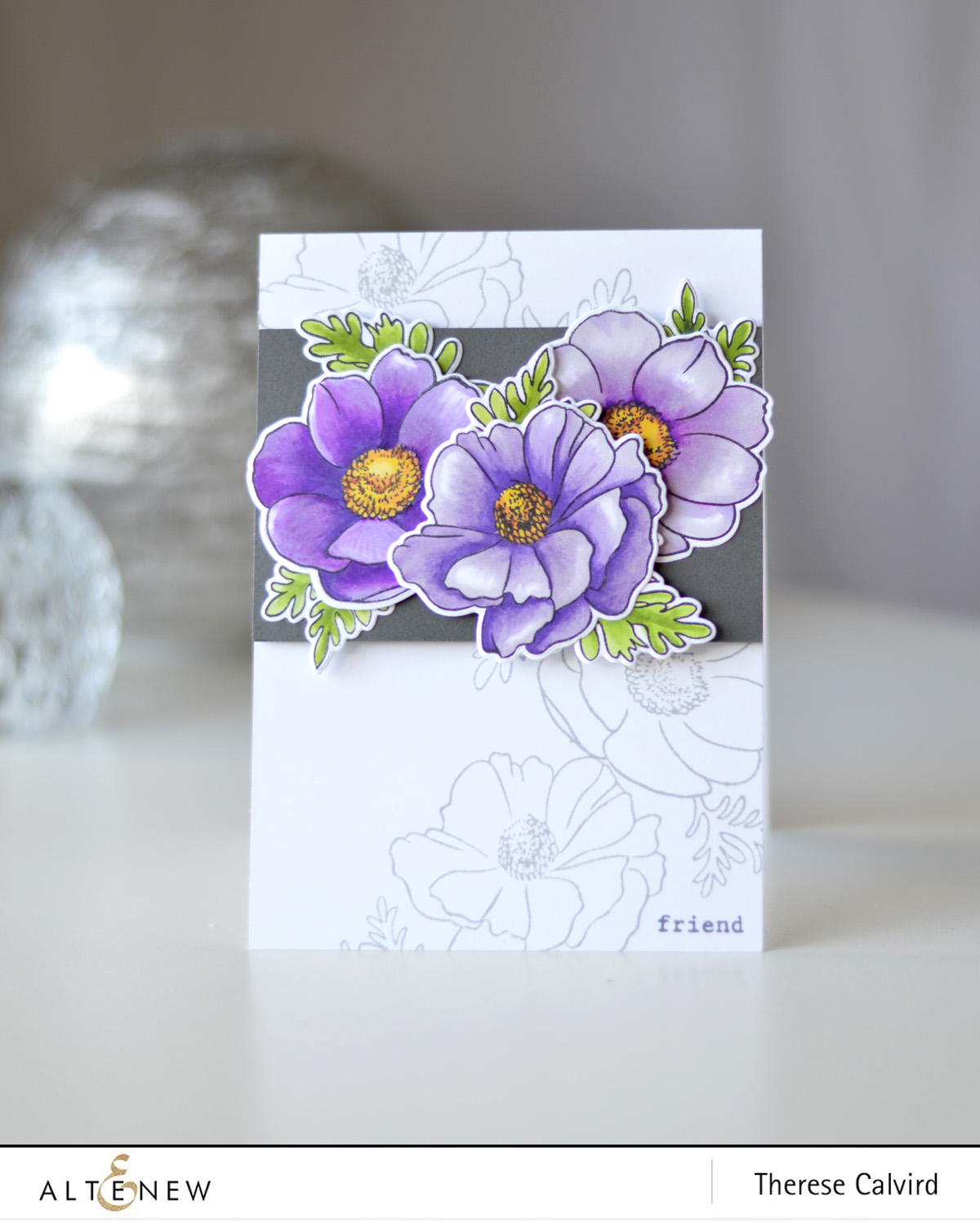 Altenew - BAF - Anemone Coronaria - Therese Calvird (card video) 1 copy