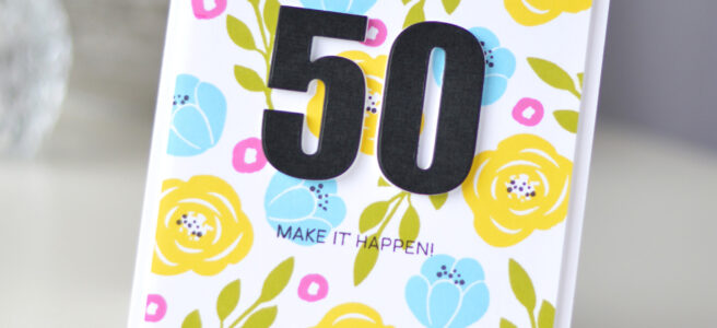 Altenew - Floral Elements - Happy Dreams - Bold Numerals - Therese Calvird (card video) 1 copy