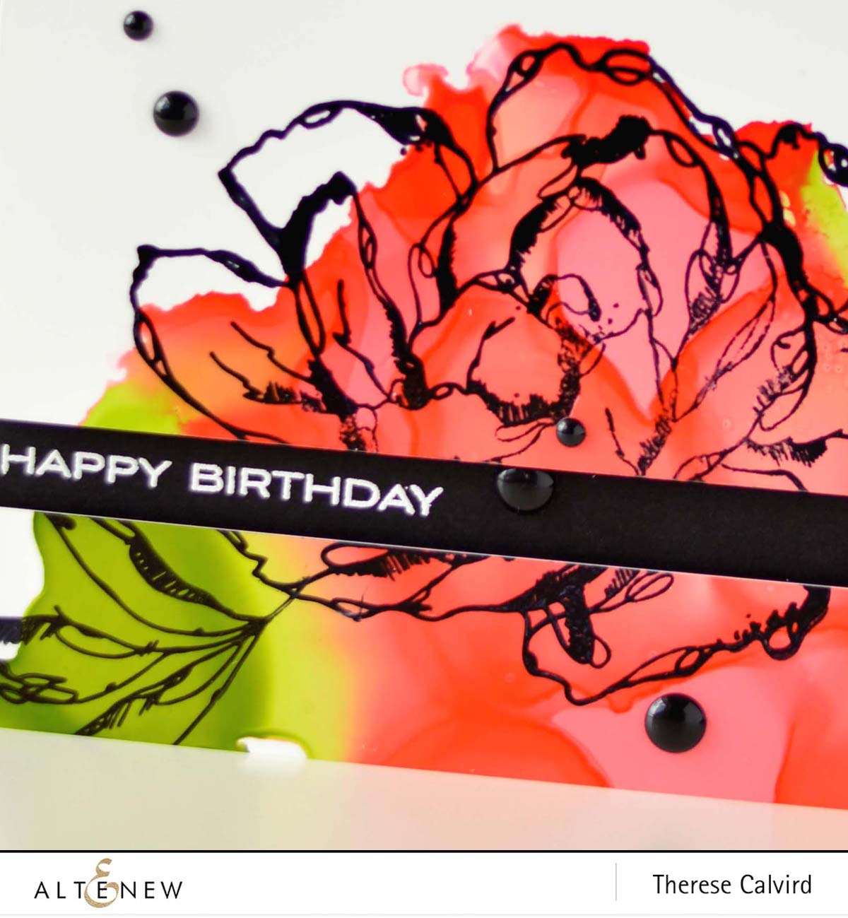 Altenew - Inked Flora - Floral Garden - Therese Calvird (card video) 1 copy