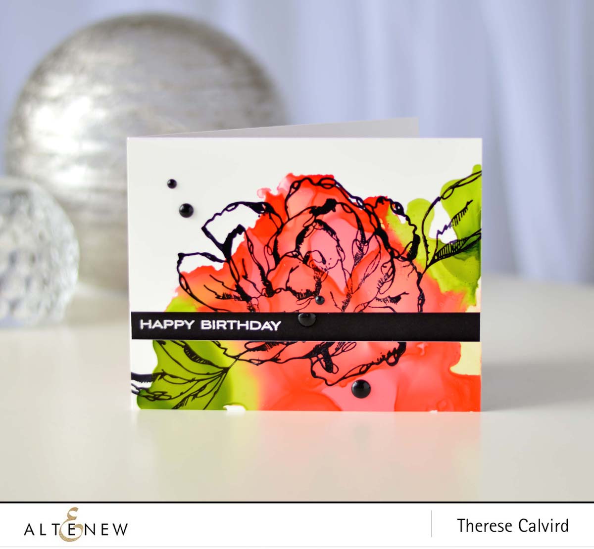 Altenew - Inked Flora - Floral Garden - Therese Calvird (card video) 1 copy