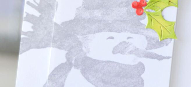 Lostinpaper - Penny Black - Bundled Up - Xmas Poinsettia (card video) 1