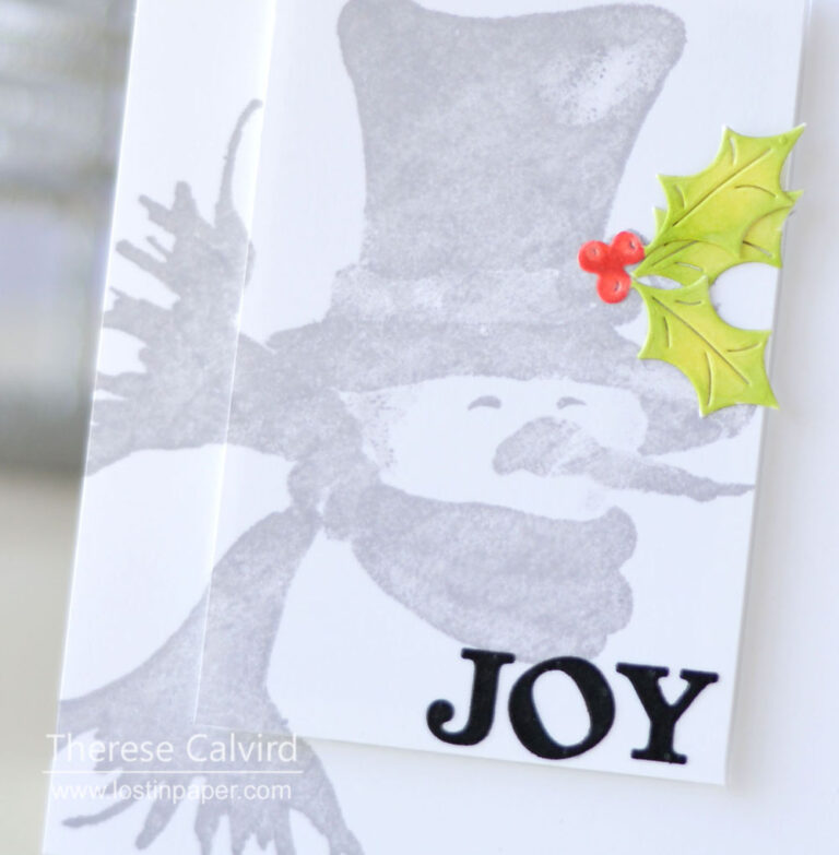 Lostinpaper - Penny Black - Bundled Up - Xmas Poinsettia (card video) 1